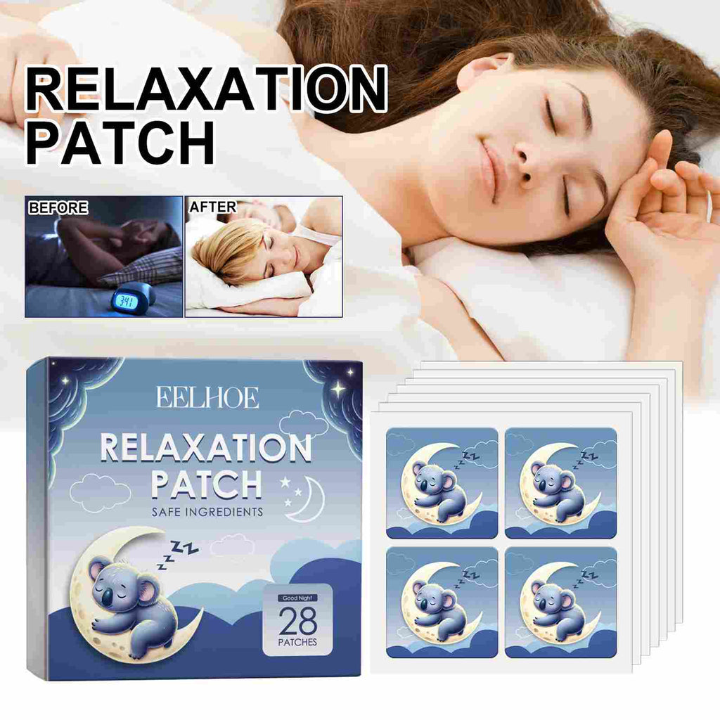 EELHOE Sleep Night Cartoon Patches - No-Skin-Contact Sleep Aid for Home & Travel, Cute & Natural