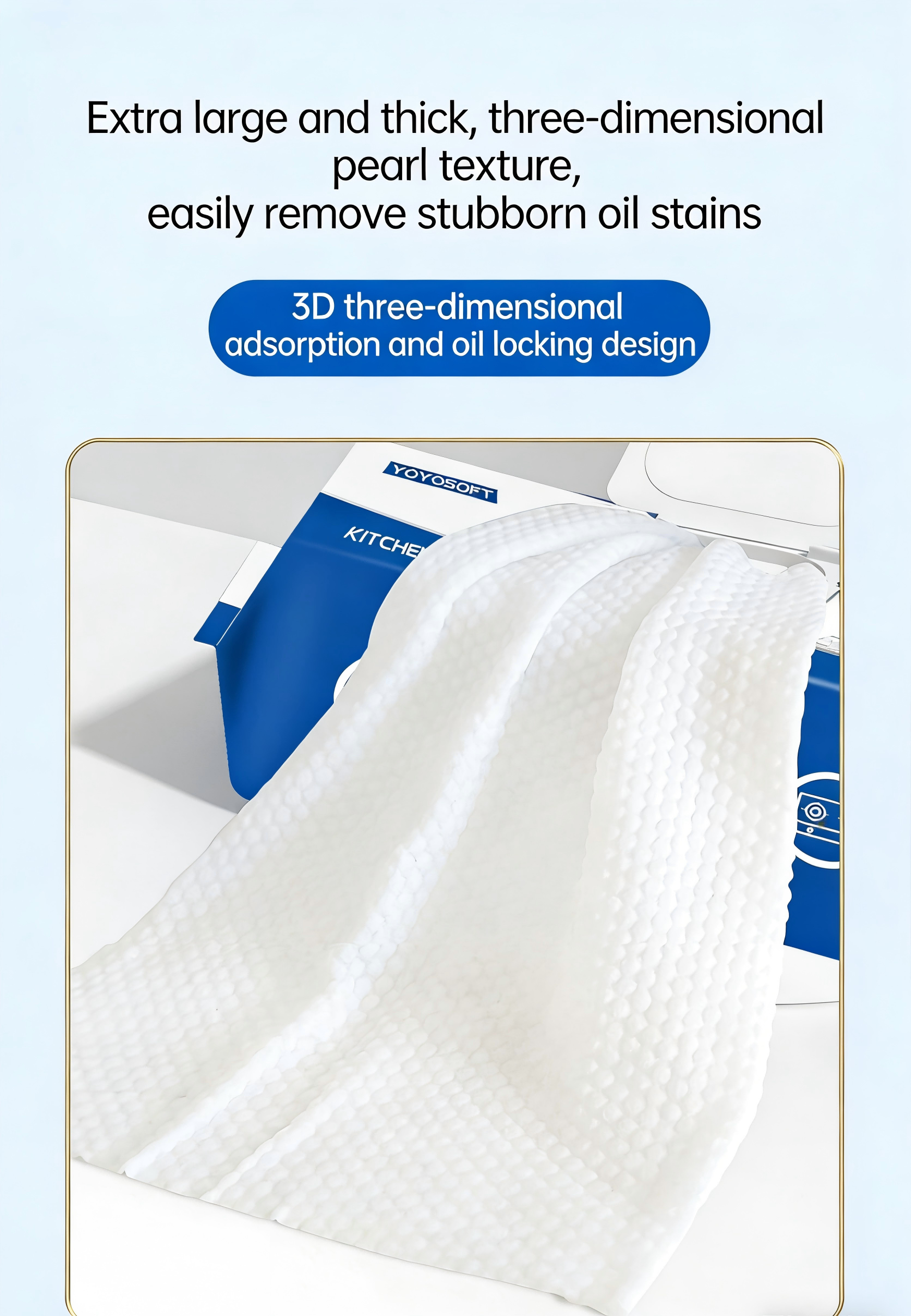 🔥 Powerful Oil-Removing Kitchen Wipes | No-Rinse Heavy Duty Cleaning Wipes for Stovetops, Pans & Dishes | 60-Count Large Pack