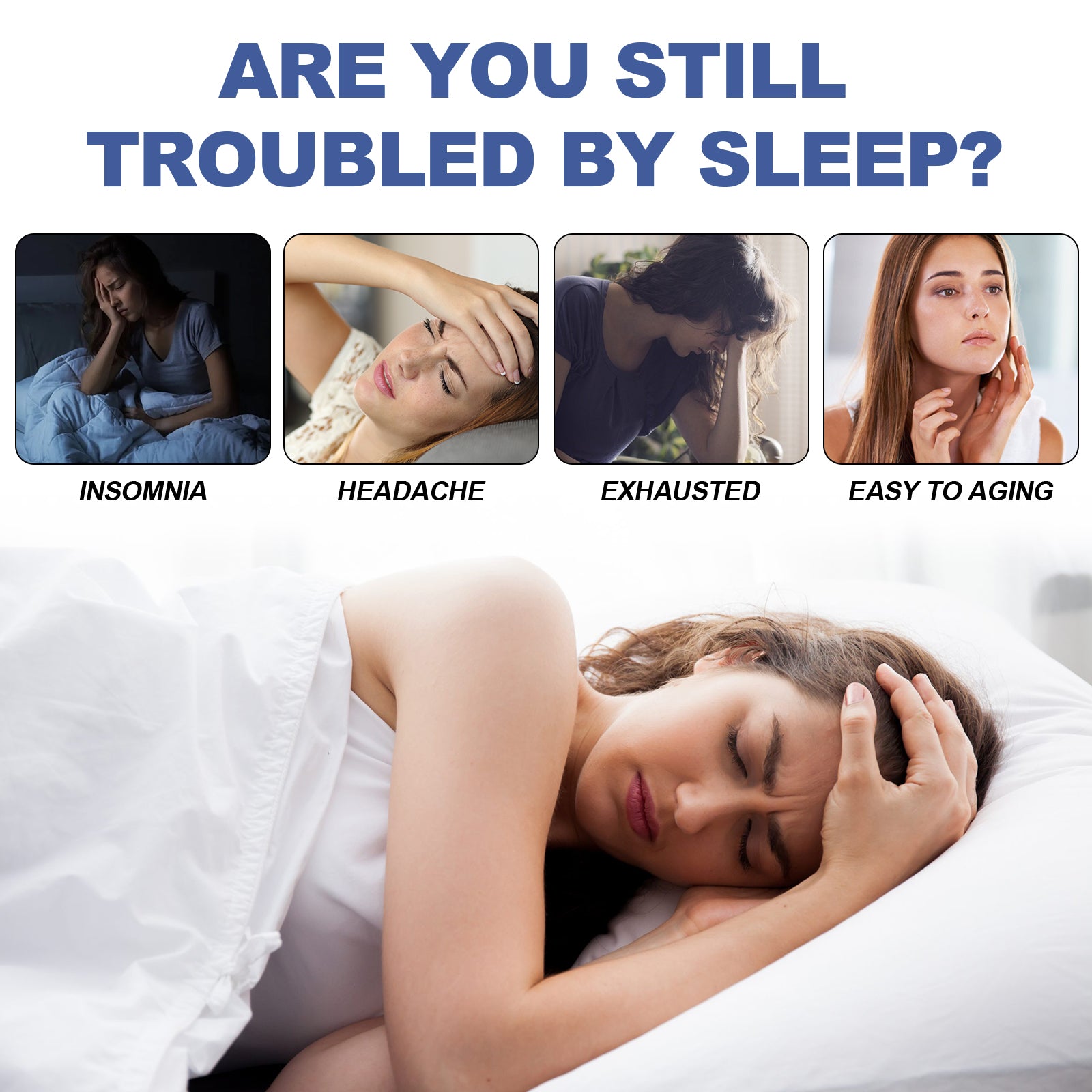 EELHOE Sleep Night Cartoon Patches - No-Skin-Contact Sleep Aid for Home & Travel, Cute & Natural