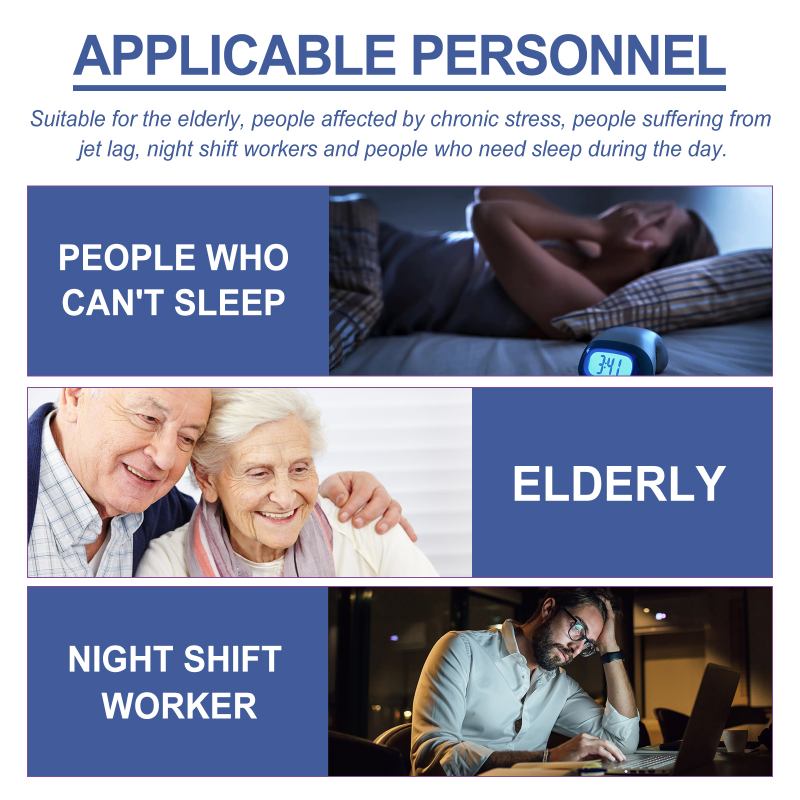 EELHOE Sleep Night Cartoon Patches - No-Skin-Contact Sleep Aid for Home & Travel, Cute & Natural