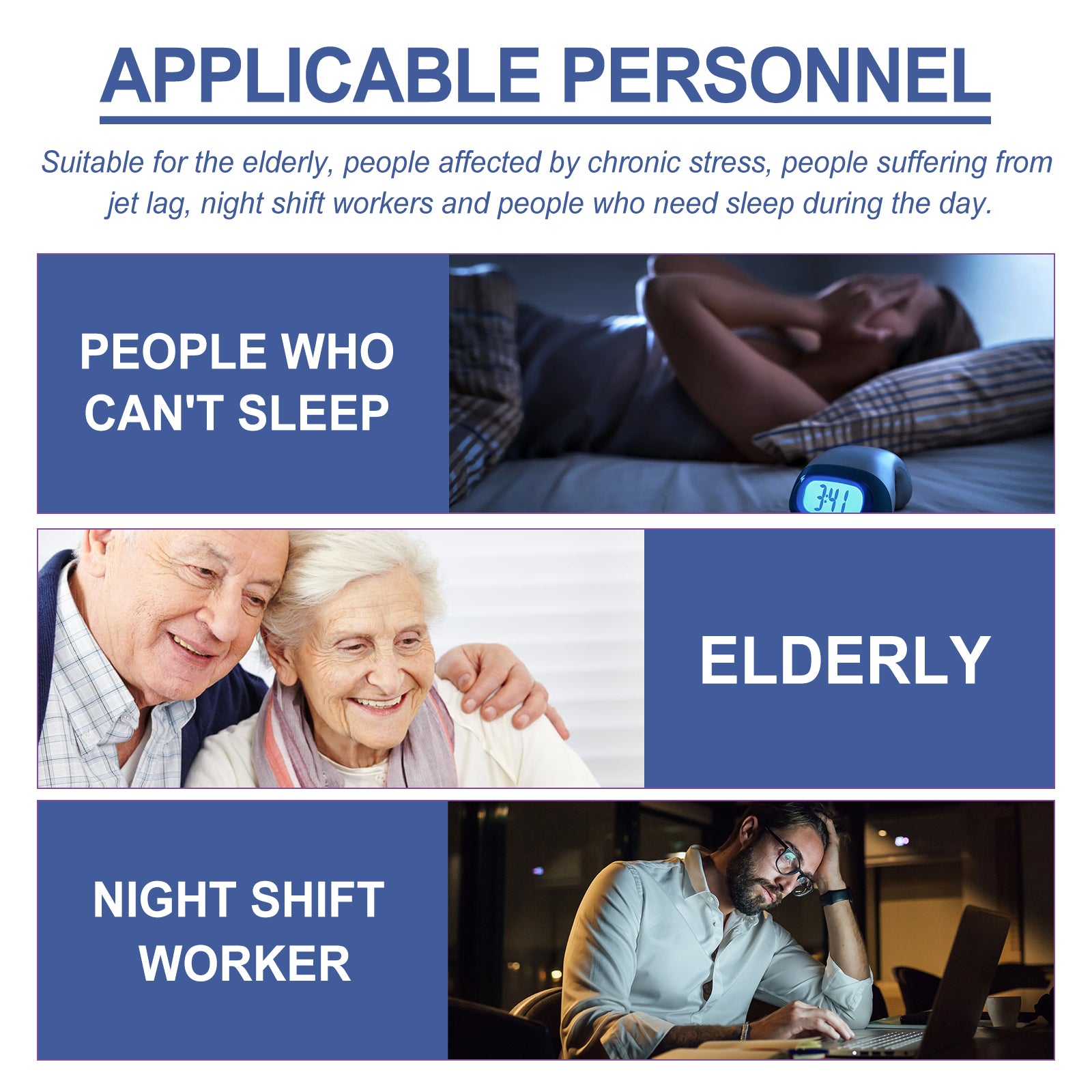 EELHOE Sleep Night Cartoon Patches - No-Skin-Contact Sleep Aid for Home & Travel, Cute & Natural