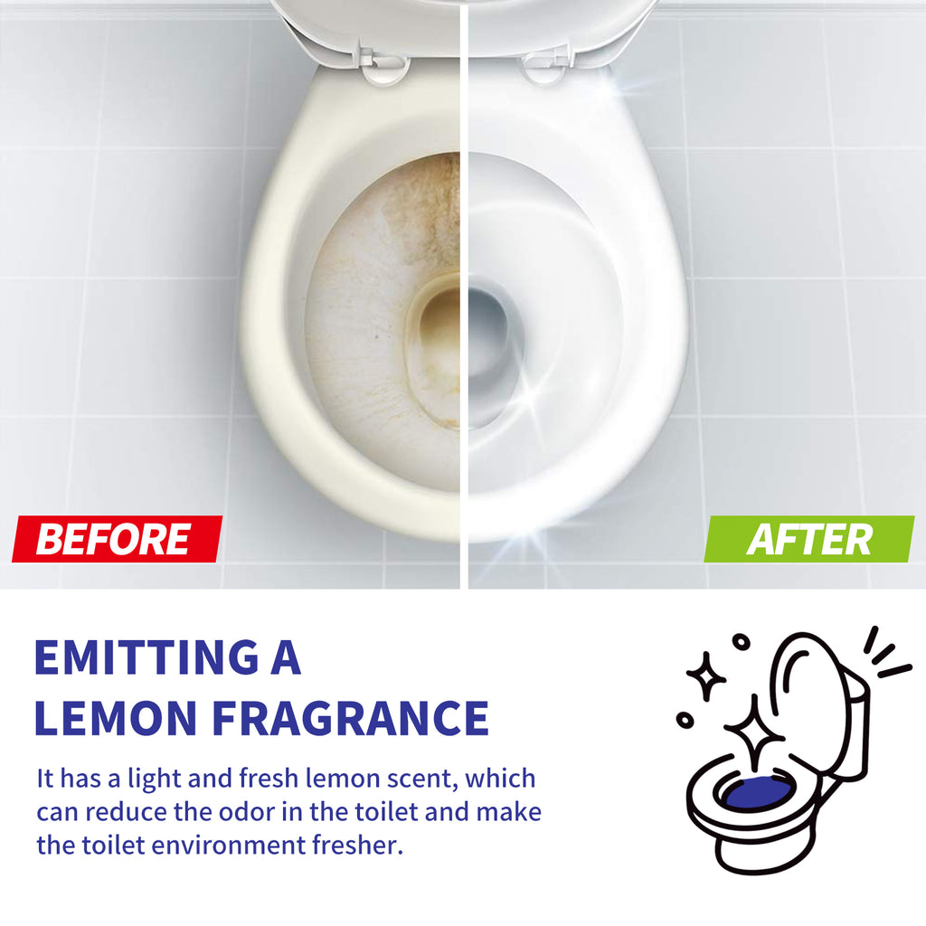 JAYSUING Toilet Cleaner Tablets (12 Per Box) | 30% OFF 4 Boxes | Shipped in 48H | Fresh Lemon Scent