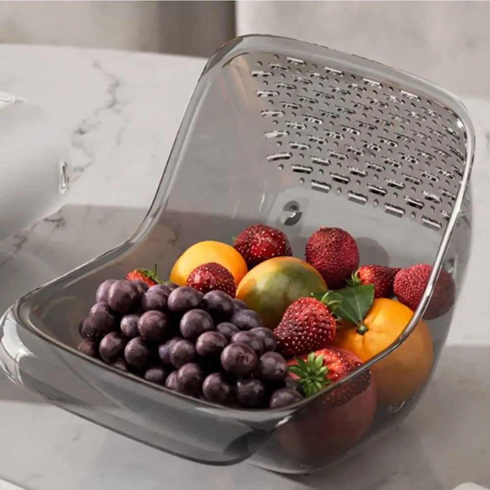 Multi-Functional Food-Grade Colander - Kitchen Drain Basket for Fruits, Veggies & Storage