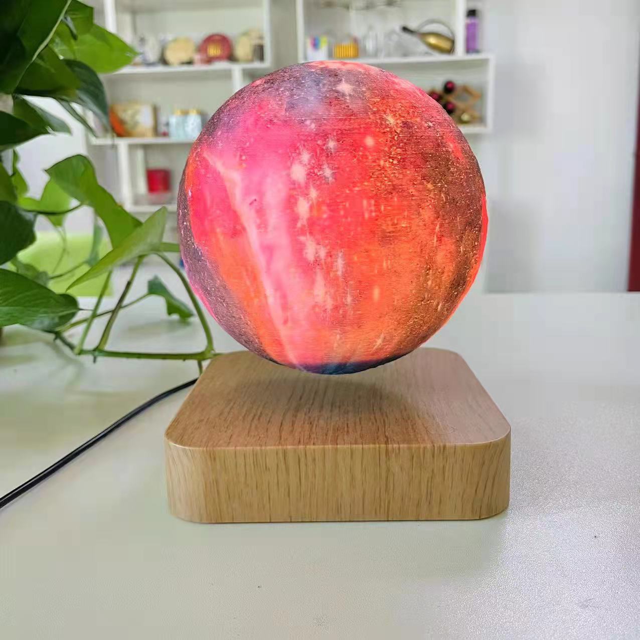 Touch-Control Magnetic Levitation 3D LED Moon Lamp | Corn PLA Material Multi-Color Christmas Gift (8-14 Day Delivery)