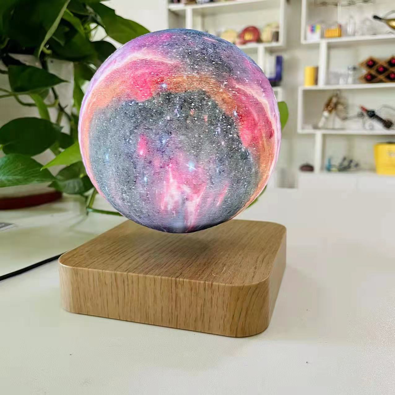 Touch-Control Magnetic Levitation 3D LED Moon Lamp | Corn PLA Material Multi-Color Christmas Gift (8-14 Day Delivery)