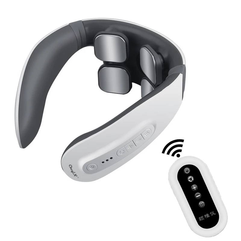 18-Speed Pulse Neck Massager with Red Light Therapy - Neck Relief for Home, Office & Travel