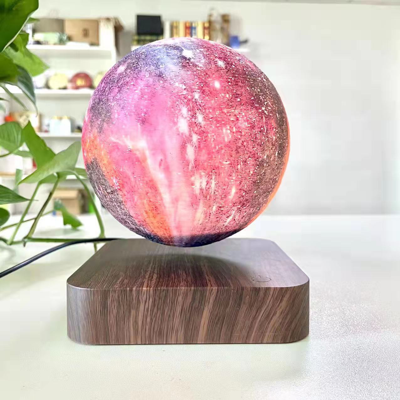 Touch-Control Magnetic Levitation 3D LED Moon Lamp | Corn PLA Material Multi-Color Christmas Gift (8-14 Day Delivery)