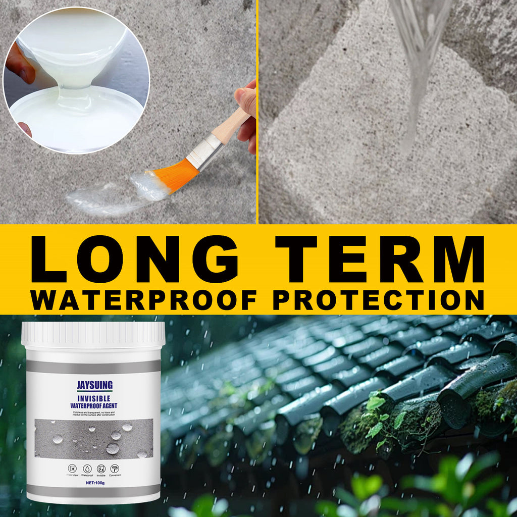 JAYSUING Invisible Waterproof Agent - Leak-Proof for Tiles & Cement, Fast-Curing & Clear Finish for Home Use