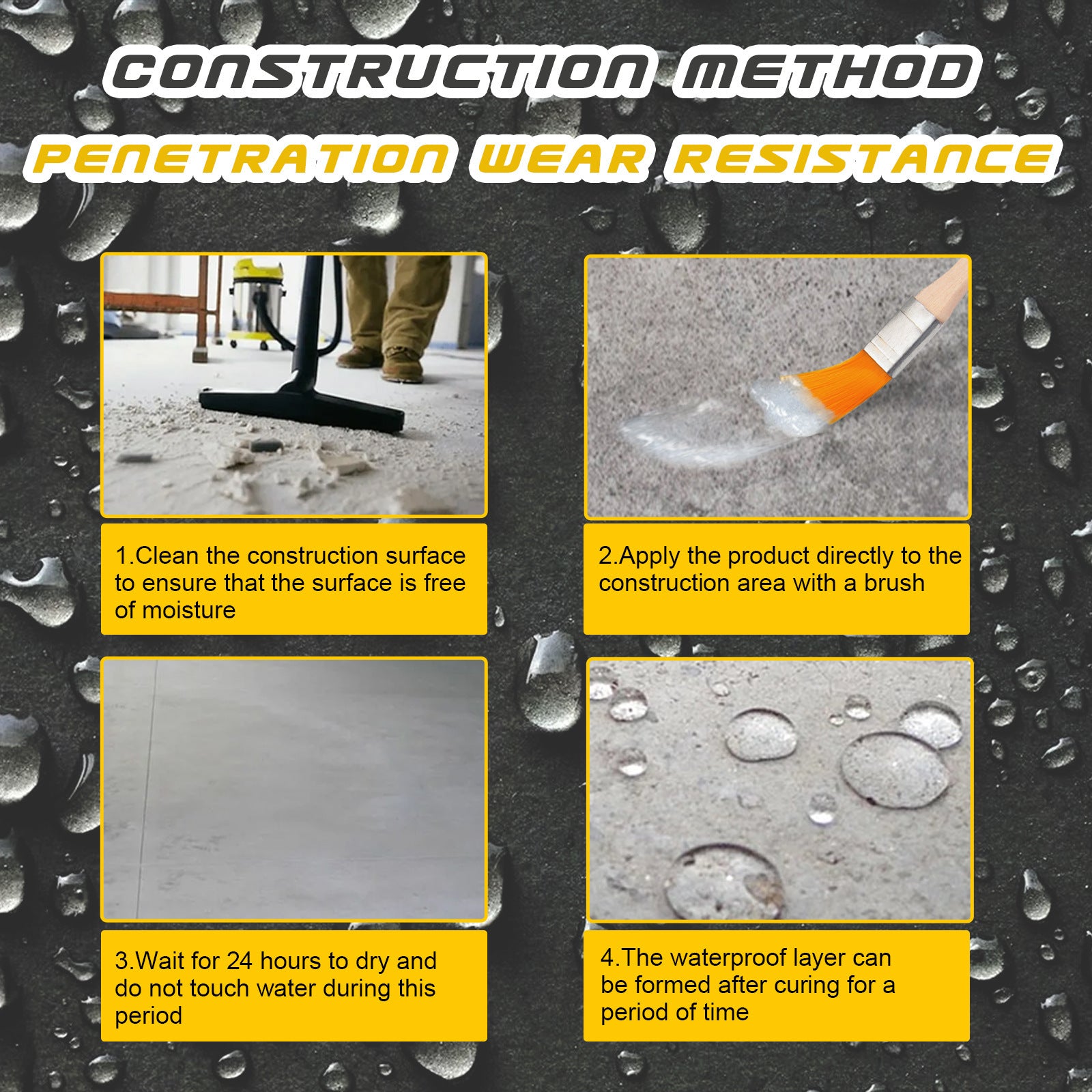 JAYSUING Invisible Waterproof Agent - Leak-Proof for Tiles & Cement, Fast-Curing & Clear Finish for Home Use